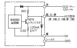 ータリエンコーダ(インクリメンタル形)_電圧出力_E6B2-CWZ3E