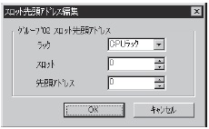 ［スロット先頭アドレス編集］ダイアログボックス