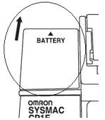 バッテリの装着位置と交換方法_CP1E-N□□S□D
