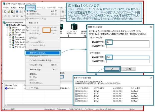 IMG_Network Configuratorによる設定手順概要_図５．自動コネクション設定__JPG_001