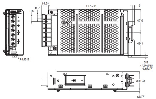 IMG_Product_S8FS-G150(DIN取付)_外形図_JPG_001.jpg