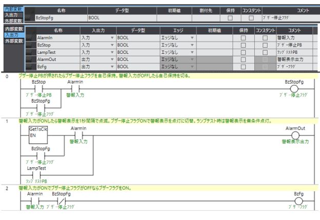 図５．ノンロックイン・アナンシェータのラダー回路（②ファンクションブロック方式）のFB定義