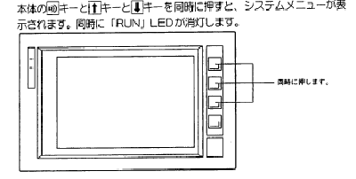 システムメニュー画面を表示させる方法を教えてください。 - 製品に関するFAQ | オムロン制御機器