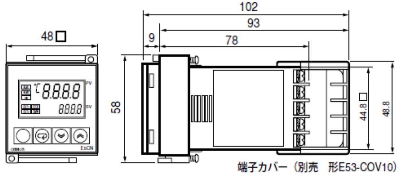 E5CN-Q2TC AC100-240の推奨代替品と主な相違点を教えてください