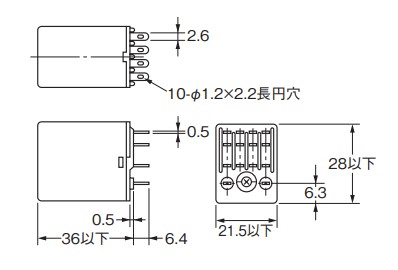 パナソニック製 HC2K-DC24V-F（AP7222F）のオムロン相当品と主な相違点